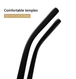 Close-up of sleek black temples with anti-slip design on women's vintage sunglasses