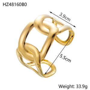 Vue détaillée d'un bracelet gourmette doré avec dimensions et spécifications techniques