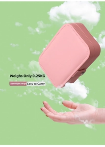 Roze leren sieradendoosje met lichtgewicht 0,25kg ontwerp en veilige sluiting