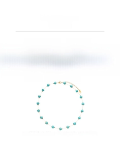 Détail du collier coeur turquoise avec dimensions 41,2 cm et chaîne de 8,6 cm