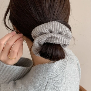 Serre-Tête En Laine Tricotée Main Et Chouchous Élastique Cheveux Style Académie Pour Femmes Accessoires Cheveux Tricotés