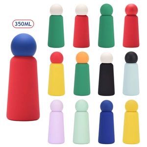 Bouteilles isothermes 350ml en acier inoxydable minimalistes en plusieurs couleurs mates