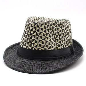 Fedora Hat Paper Straw Breathable Sun Protection Summer Beach Jazz Style For Men Women Classic Vintage Ribbon Band