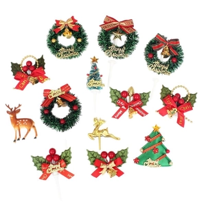Christmas bow bells and mini wreath DIY ornaments for festive tree and gift box decor
