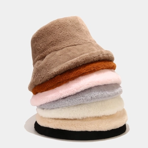 Chapeaux bob en fausse fourrure pelucheuse multicolores pour chaleur hivernale cosy