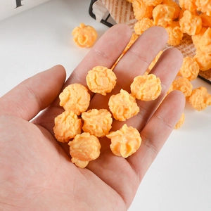 Accessoires de pop-corn en PVC réalistes pour boucles d'oreilles DIY et mini-accessoires food