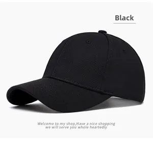 Close-up of the breathable textured fabric and structured crown on this black baseball cap
