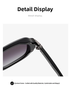 Close-up of the durable metal hinge and sleek black frame on these aviator sunglasses