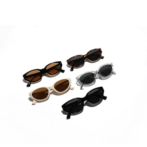 Fashion vintage cat eye square sunglasses for men and women in five trendy color options