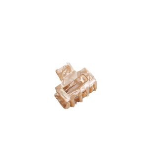 Elegant acetate hair claw clip with brown marble pattern for women hair styling