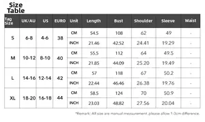 Size chart for elegant long sleeve faux fur coat including bust and shoulder measurements