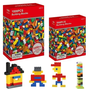 Creative Building Blocks ABS Plastic DIY Small Particle Interlocking Educational Construction Toys For Boys Girls