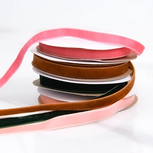 Premium velvet ribbon rolls in multiple colors for DIY Christmas crafts and gift wrapping
