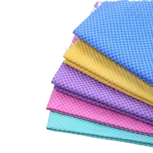 Absorbent PVA sponge pet towels with embossed dots for dogs and cats in multiple colors