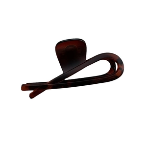 Minimalist large tortoiseshell hair claw clip for thick hair with high gloss finish
