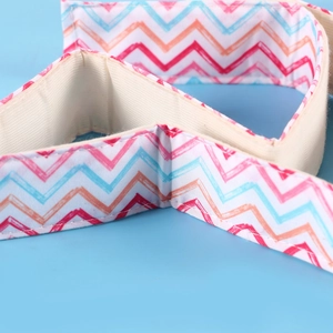 Bake even strips for cake pans featuring colorful wave patterns and soft cotton texture