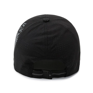 Breathable black mesh sports baseball cap with dragon totem and adjustable back strap