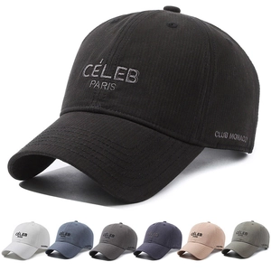 Berretto Da Baseball Con Lettere Ricamate Texture A Costine Protezione Solare Regolabile Cappello Casual Per Uomini Donne