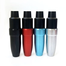 Professional motor tattoo pens displayed in four colors black red blue and silver matte finish