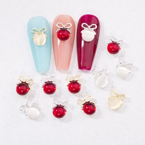 Bijoux Pour Ongles Noeud Papillon Alliage Pierre Oeil De Chat Décoration Relief Luxe Style INS Accessoires Manucure DIY