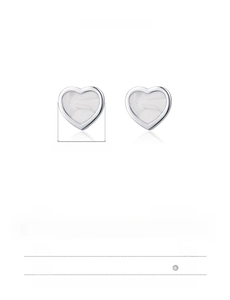 Specifiche delle dimensioni e info sul materiale in argento S925 per orecchini a cuore