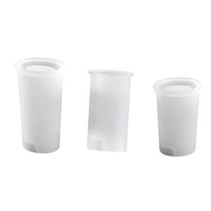Three sizes of translucent silicone resin molds for DIY lighter protective case covers