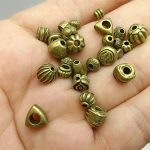 Antique bronze alloy spacer beads for DIY jewelry making in various vintage shapes