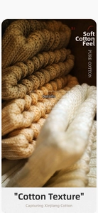 Détail macro de la maille épaisse et du coton doux sur ces chaussettes vintage