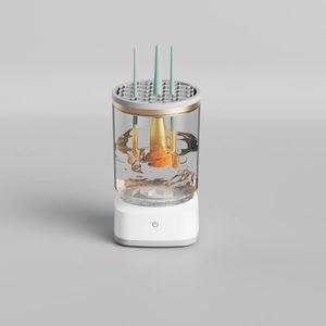 Electric Makeup Brush Cleaner Automatic USB Powered Washing Machine With Silicone Drying Slots Portable Cosmetic Tool
