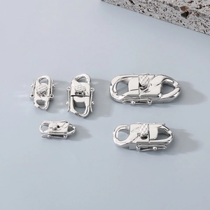 Polished silver stainless steel dragon head clasps for necklaces and bracelets