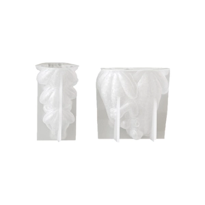 Stampo in silicone per candele a forma di rane impilate, per resina e gesso fai-da-te