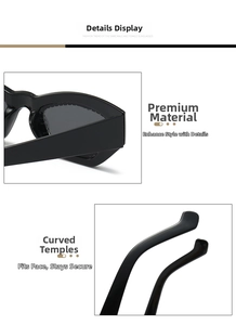 Detail showing high-quality frame material and ergonomic curved temples of sunglasses