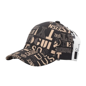 Detailed close-up of street style baseball cap with stylish typography and high-quality cotton