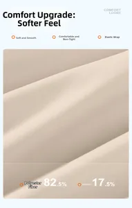 Dettaglio del tessuto yoga beige in 82,5% poliestere e 17,5% spandex elasticizzato