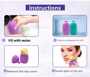 Step-by-step guide for using the silicone facial ice roller for skin massage and cooling