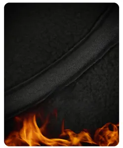 Detail of thickened fleece lining with thermal heat retention for winter flat top caps