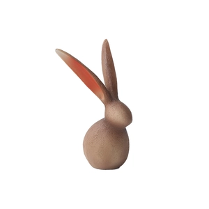 Figurine de lapin marron minimaliste moderne pour étagère et décoration de salon