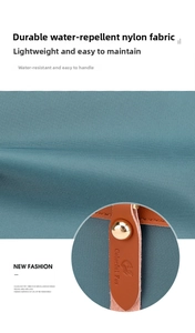 Detailed close-up of water-resistant nylon fabric with embossed fox logo puller