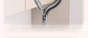 Detail of windproof clip with stainless steel spring and non-slip coating on drying rack