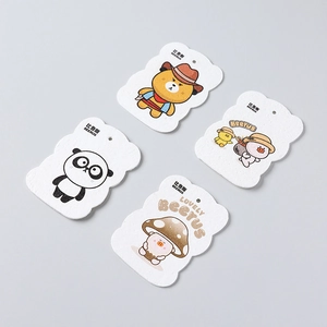 Cartoon animal printed wood pulp sponge 4-pack cleaning scrub pads for kitchen dishes