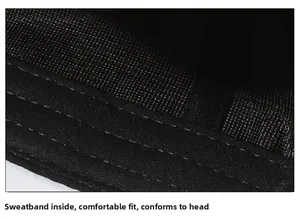 Dettaglio della fascia interna antisudore con tripla cucitura per il massimo comfort