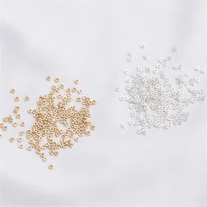 14K gold filled and silver 2mm triangle spacer beads for DIY jewelry making