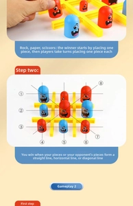 Detailed step-by-step gameplay guide for Tic-Tac-Toe Gobblers board game for kids