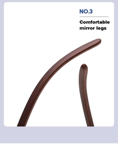 Detail of comfortable brown wood grain temple legs on retro small round sunglasses