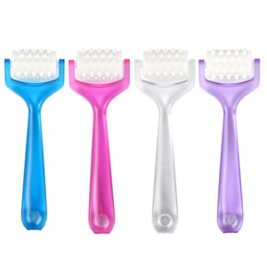Manual Massage Roller Portable 3D Spiked Facial Body Relaxing Tool Handheld PS Plastic Meridian Dredging For Head Skin Care