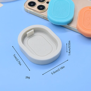 Oval silicone AROMA mold for DIY scented stone and plaster wax tablets with measurements