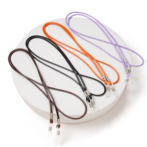 Fashionable braided wax cord eyewear chains in four colors for sunglasses and spectacles