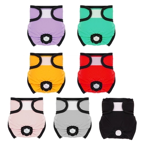 Pantalon Physiologique Pour Chien Femelle Réutilisable Couches Lavables Sous-Vêtements Sanitaires Imperméables Avec Fermeture Réglable
