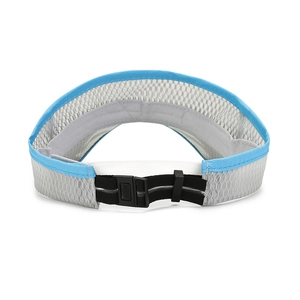 Kids quick-dry mesh sun visor hat with adjustable strap and breathable honeycomb fabric