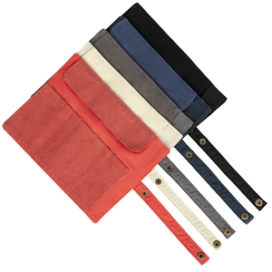 Tragbare Uhrenarmband-Rollen aus Segeltuch in fünf Farben mit Druckknopfverschluss